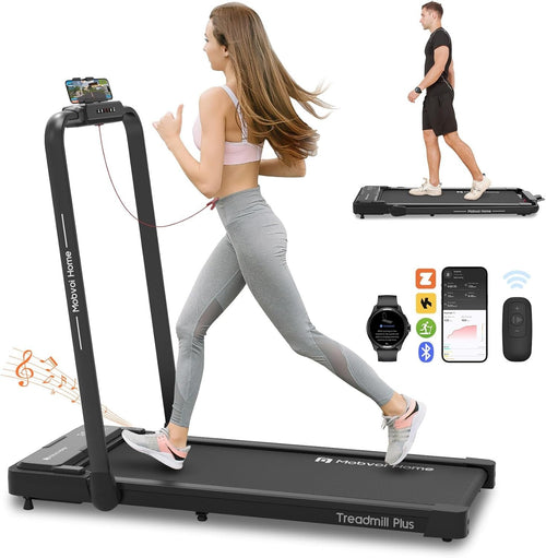 Foldable Smart Treadmill 3-in-1 Walking Pad Home Office 12KM/H 120KG