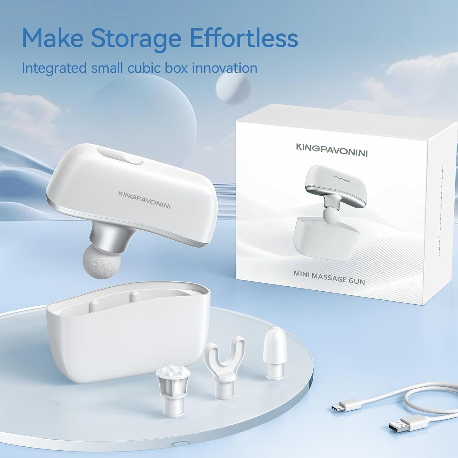Mini Massage Gun Deep Tissue Pocket Size Portable Muscle Relaxer Travel Gym