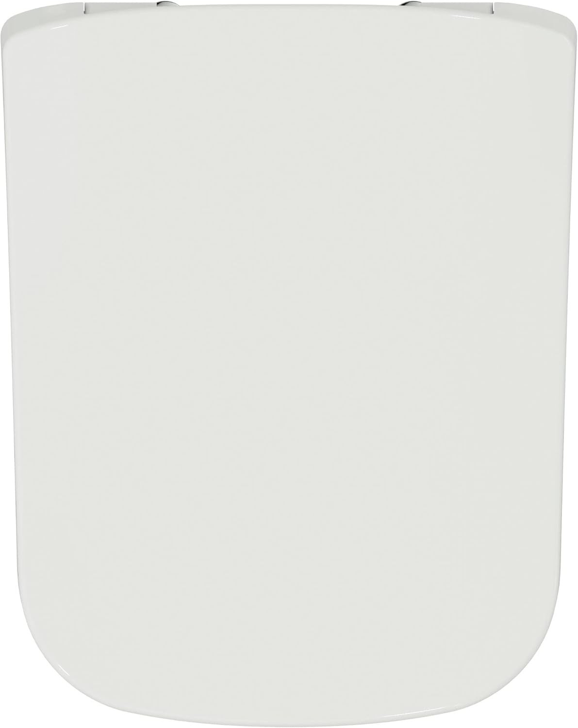 Soft Close Toilet Seat Wrapover Square Duroplast White 45x35cm Steel Hinge