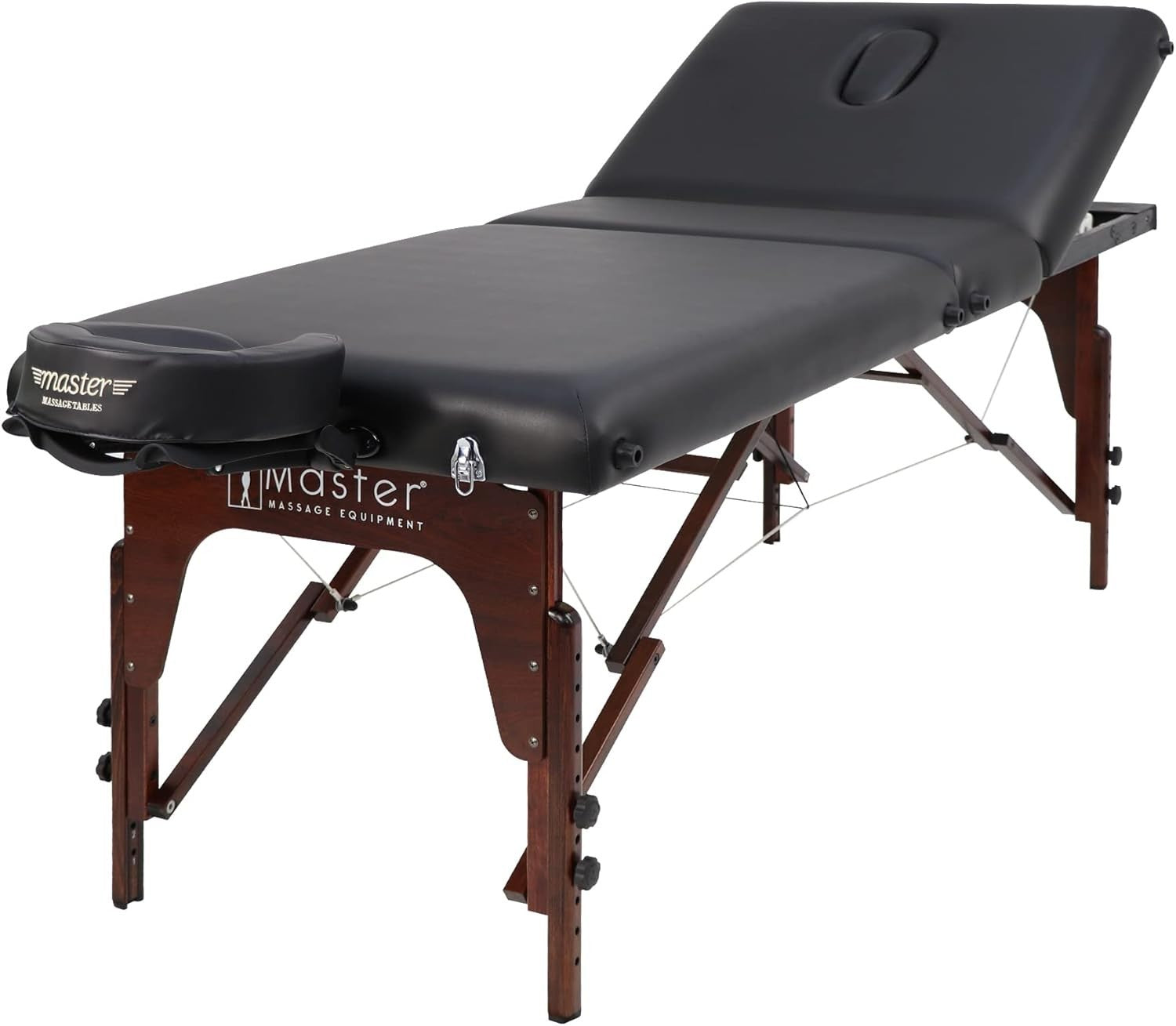 76cm 3-Section Portable Massage Table Adjustable Spa Bed Salon Couch Folding