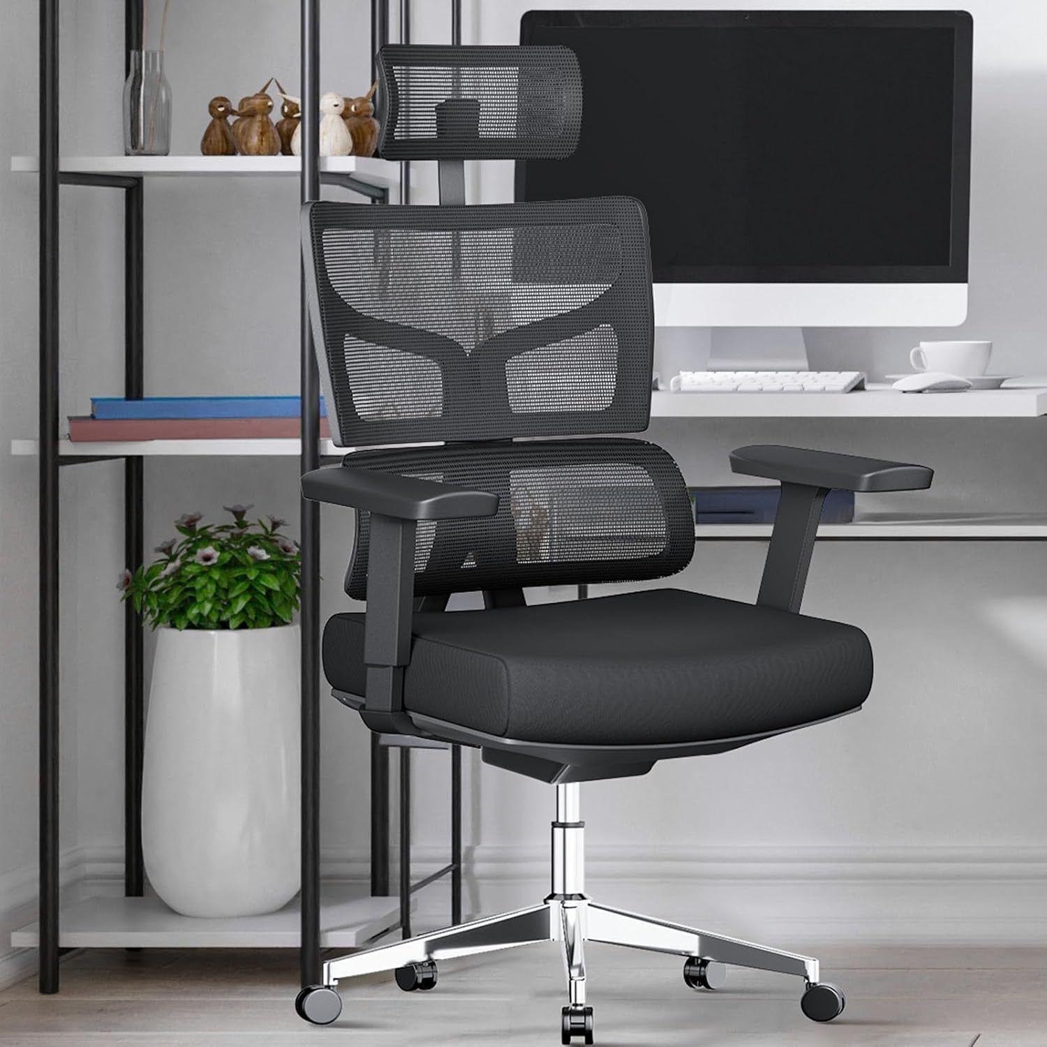 Big & Tall Ergonomic Office Chair Mesh Back High Weight-Activated Tilt