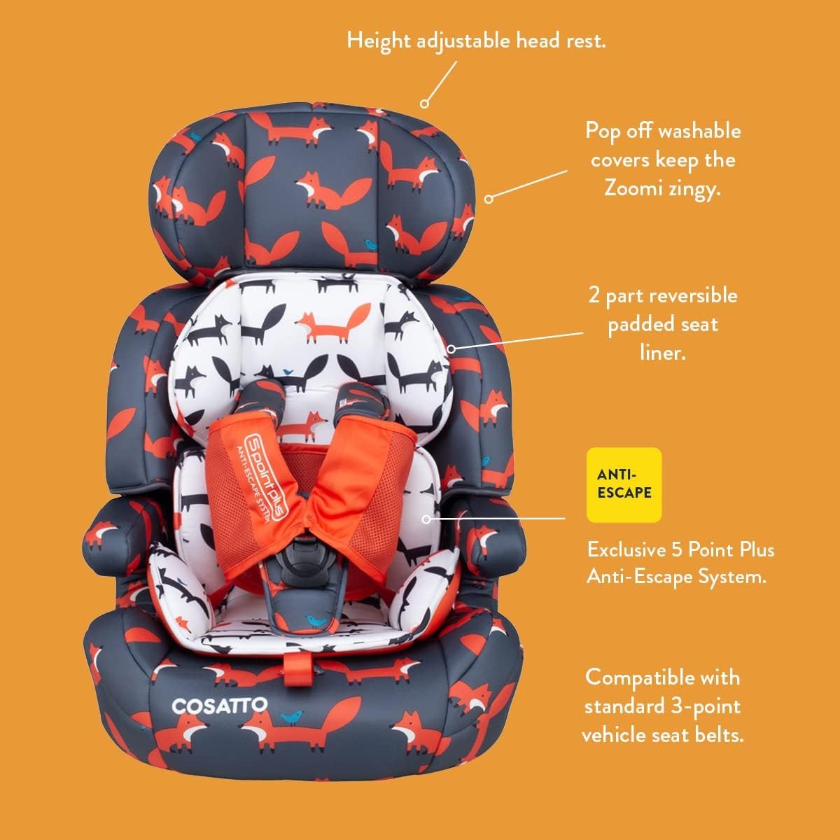 Group 1 2 3 Car Seat 9–36kg Forward Side Impact Protection