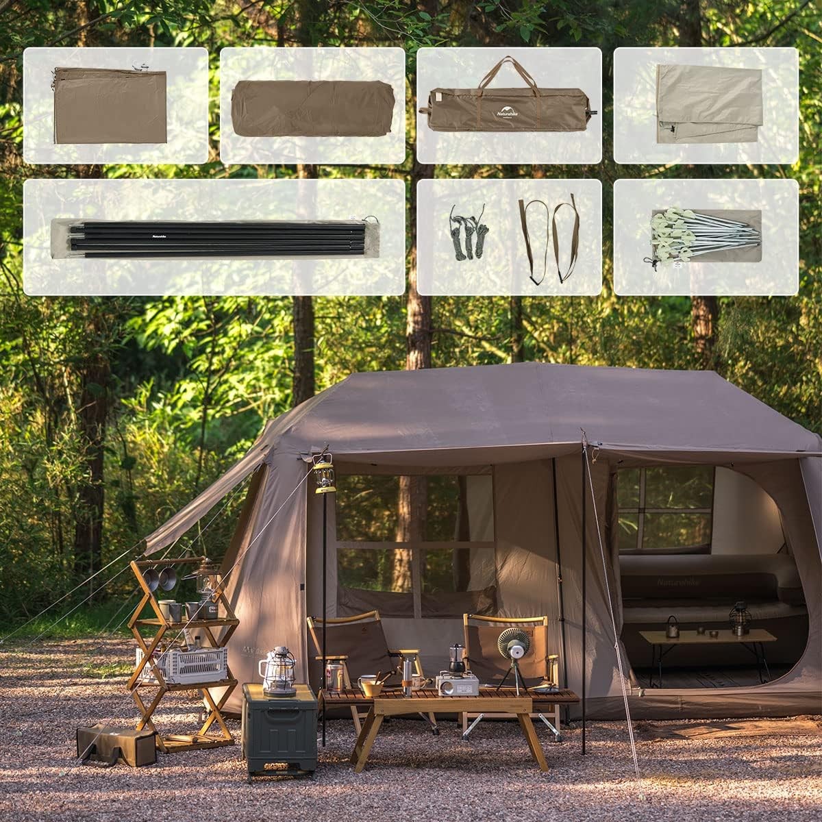 Pop Up Camping Tent 6 Man Automatic Waterproof