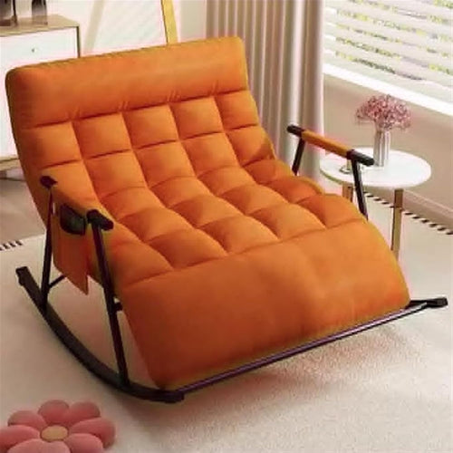 Wide Rocking Recliner Chair Comfy Padded Armchair for Lounge & Home