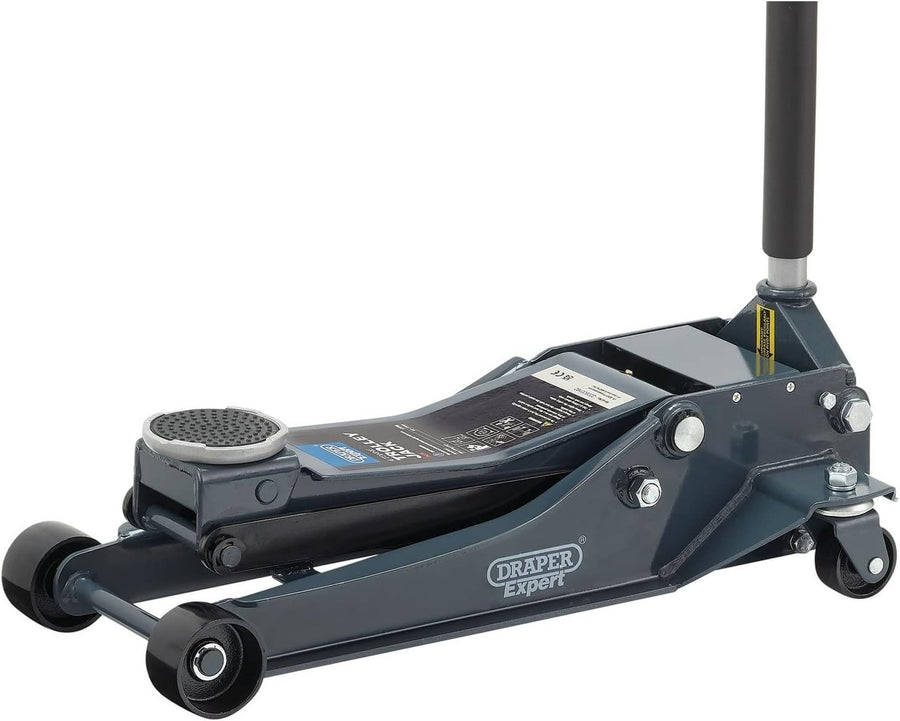 4 Ton Low Profile Trolley Jack Heavy Duty 107–515mm Twin Pump Fast Lift Car