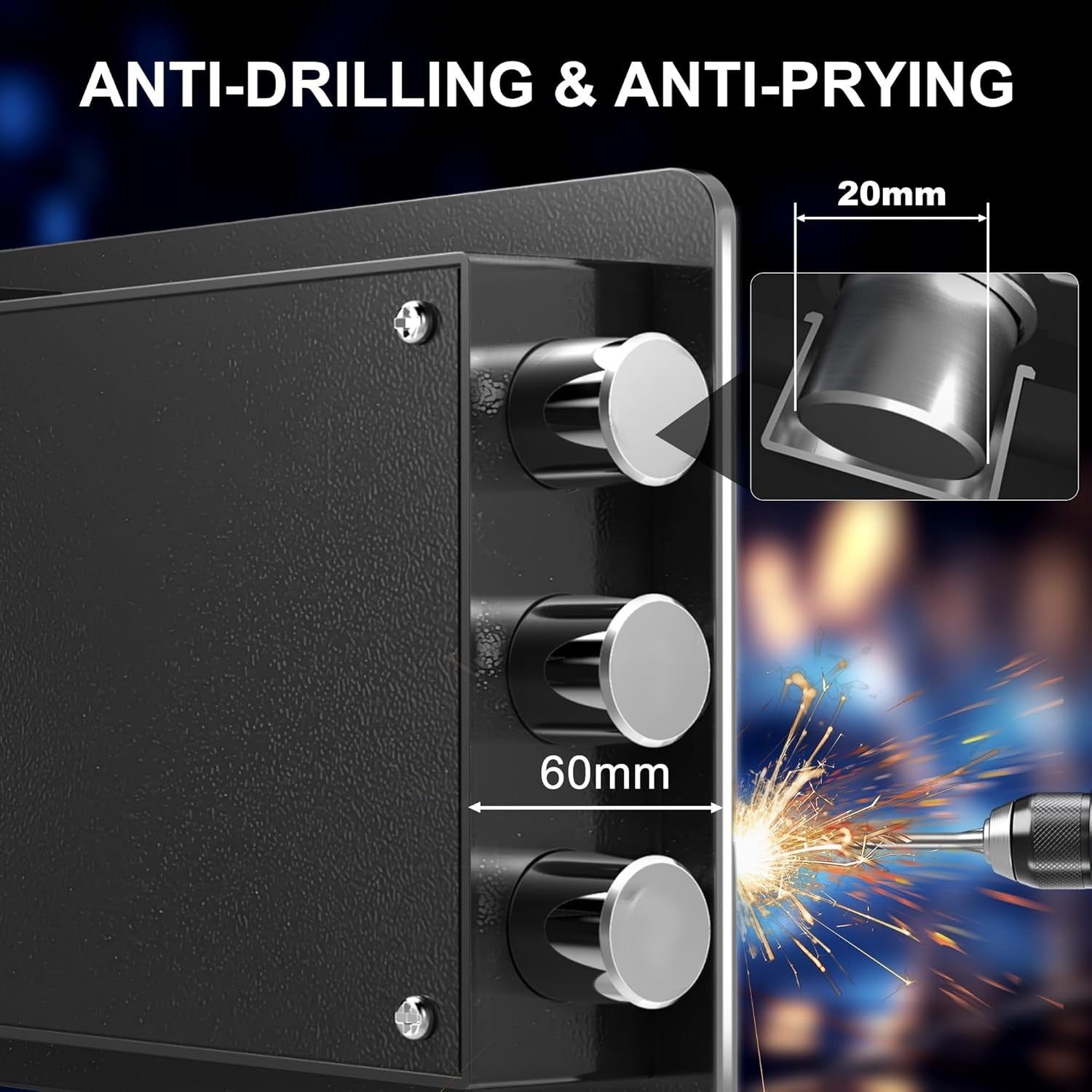 Biometric Fingerprint Safe Box Fireproof Waterproof Cash Security Safe