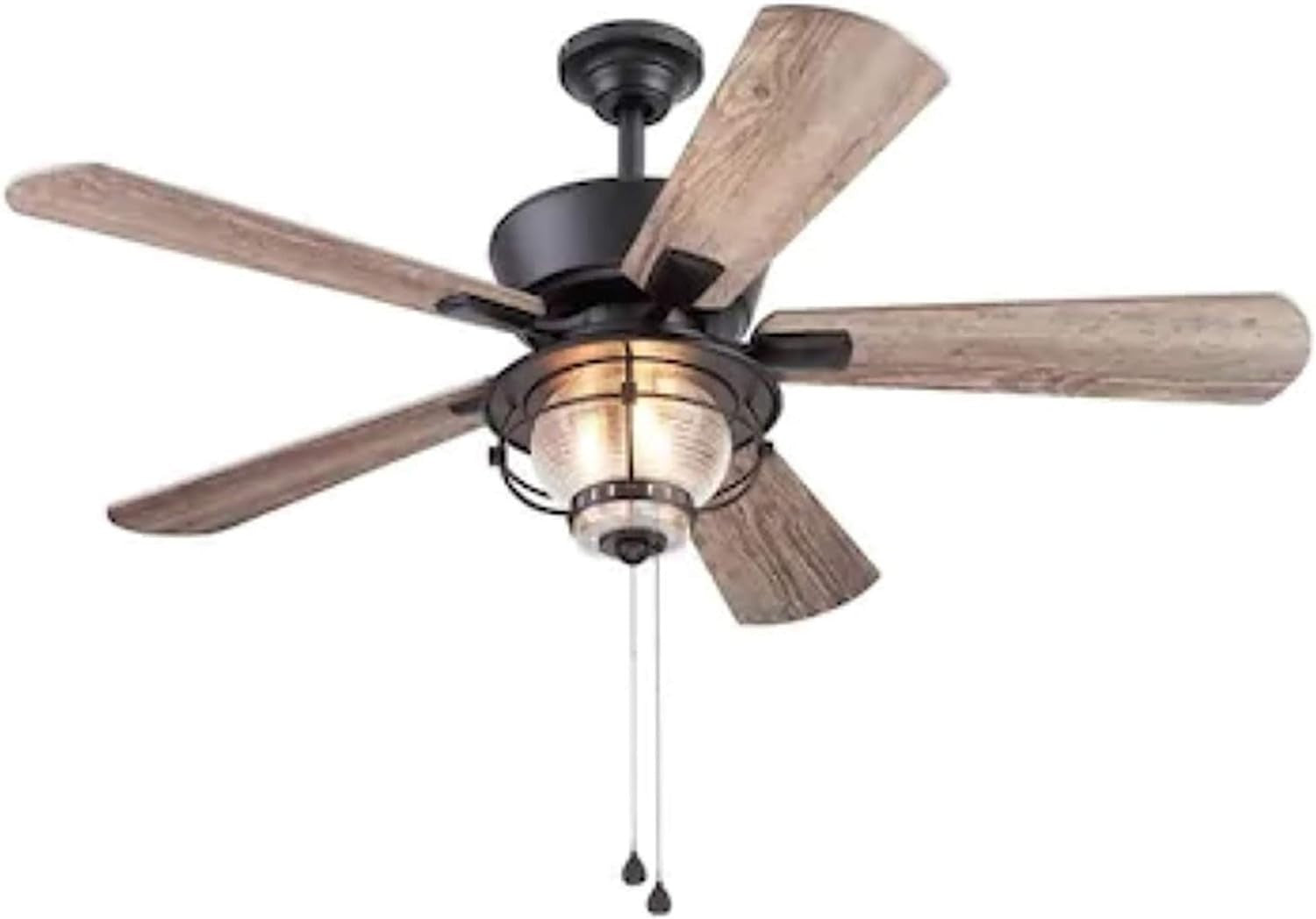 Harbor Breeze Merrimack II 52" Ceiling Fan, LED Light, Matte Bronze