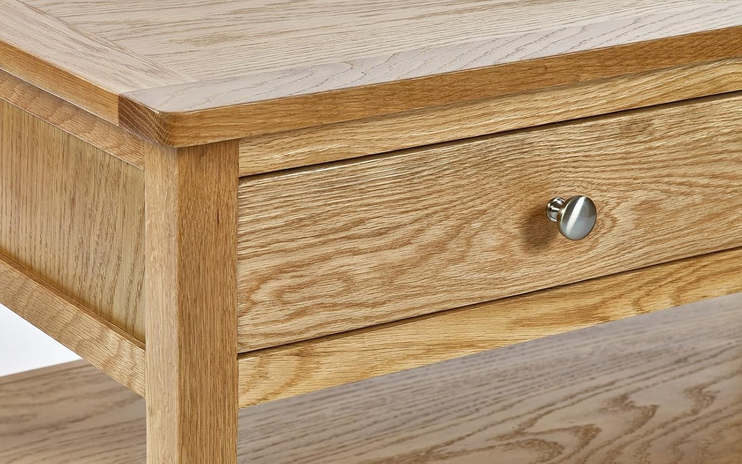 Luxury Oak Coffee Table with 2 Drawers & Shelf – Large 110cm Storage