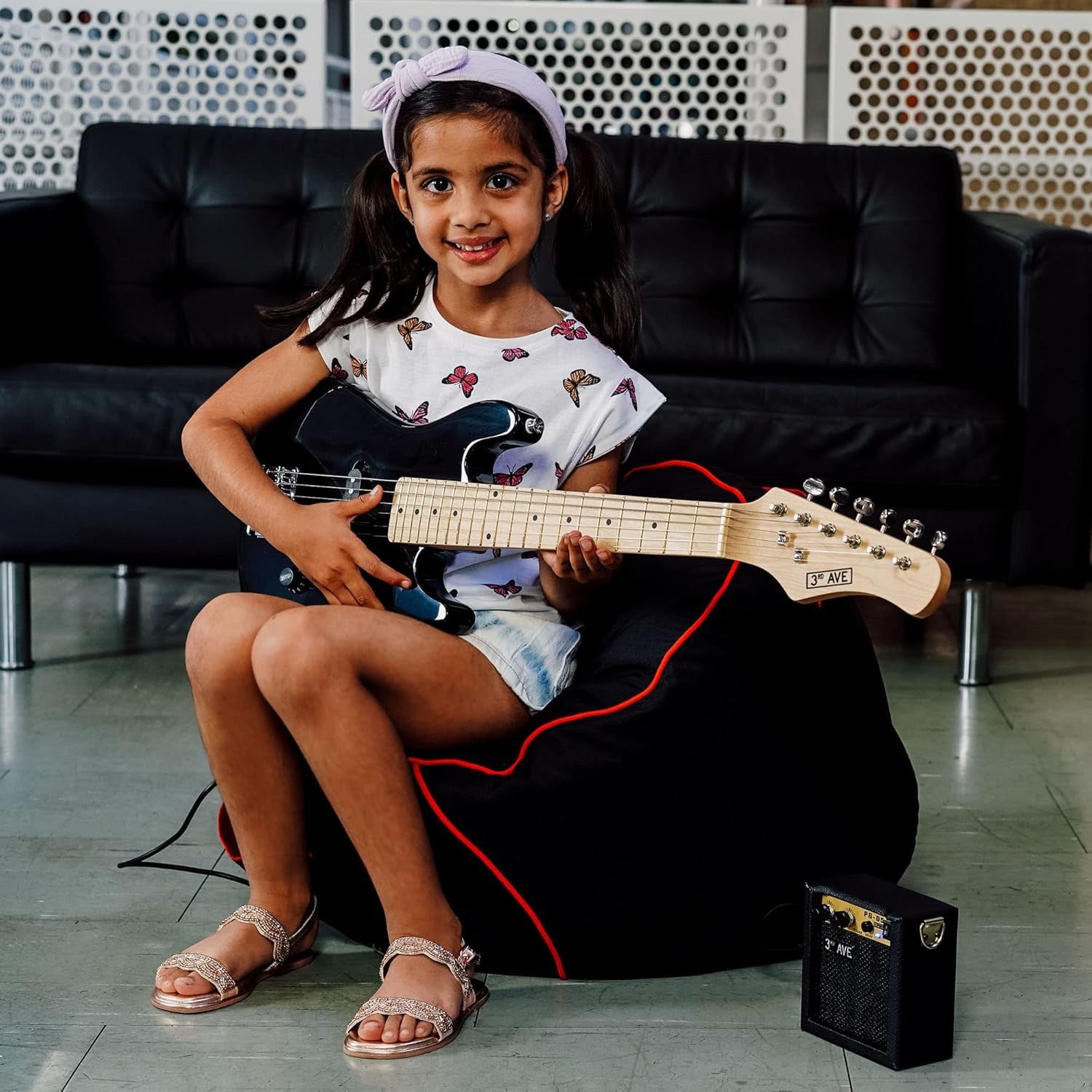 Kids 1/4 Size Electric Guitar Starter Kit with Amp & Accessories