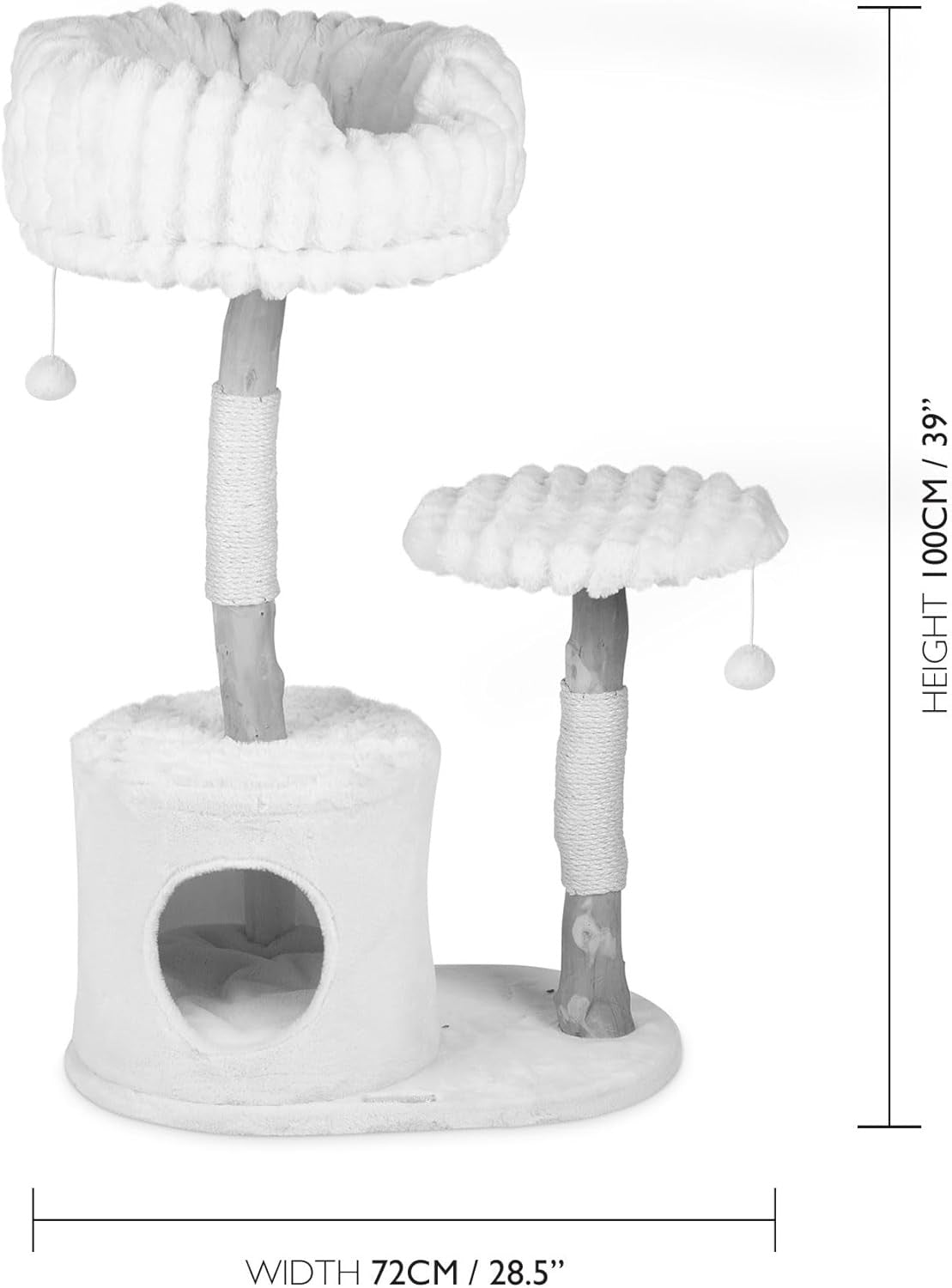 Cat Tree Tower Scratching Post Condo Multi Level Plush Climbing Indoor Cats