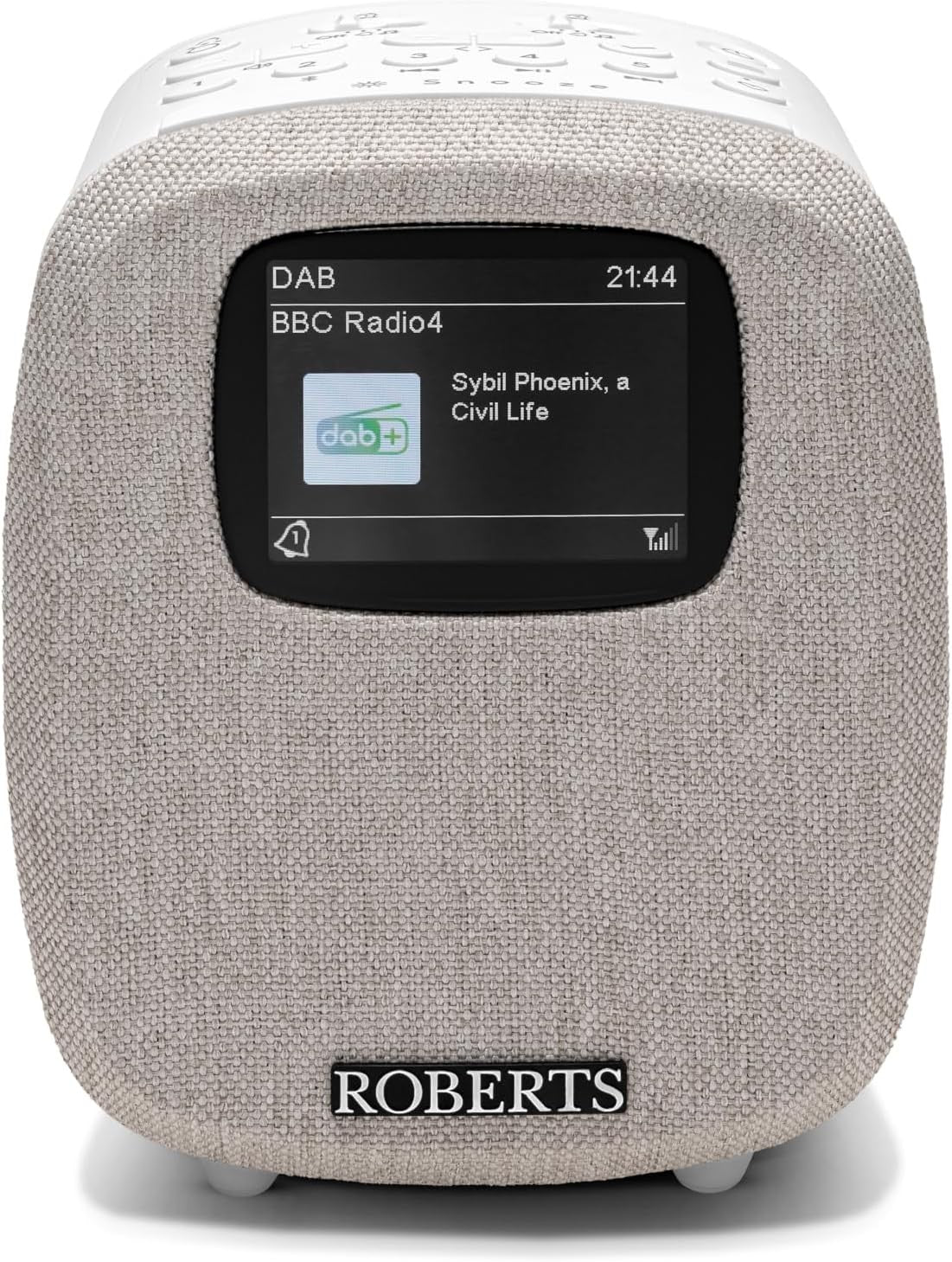 DAB Digital Clock Radio Bluetooth White Colour Display Dual Alarm Bedside