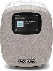 DAB Digital Clock Radio Bluetooth White Colour Display Dual Alarm Bedside