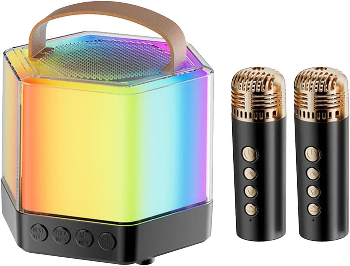 JLab 2 Mic Wireless Karaoke Machine, RGB Lights, Portable Speaker