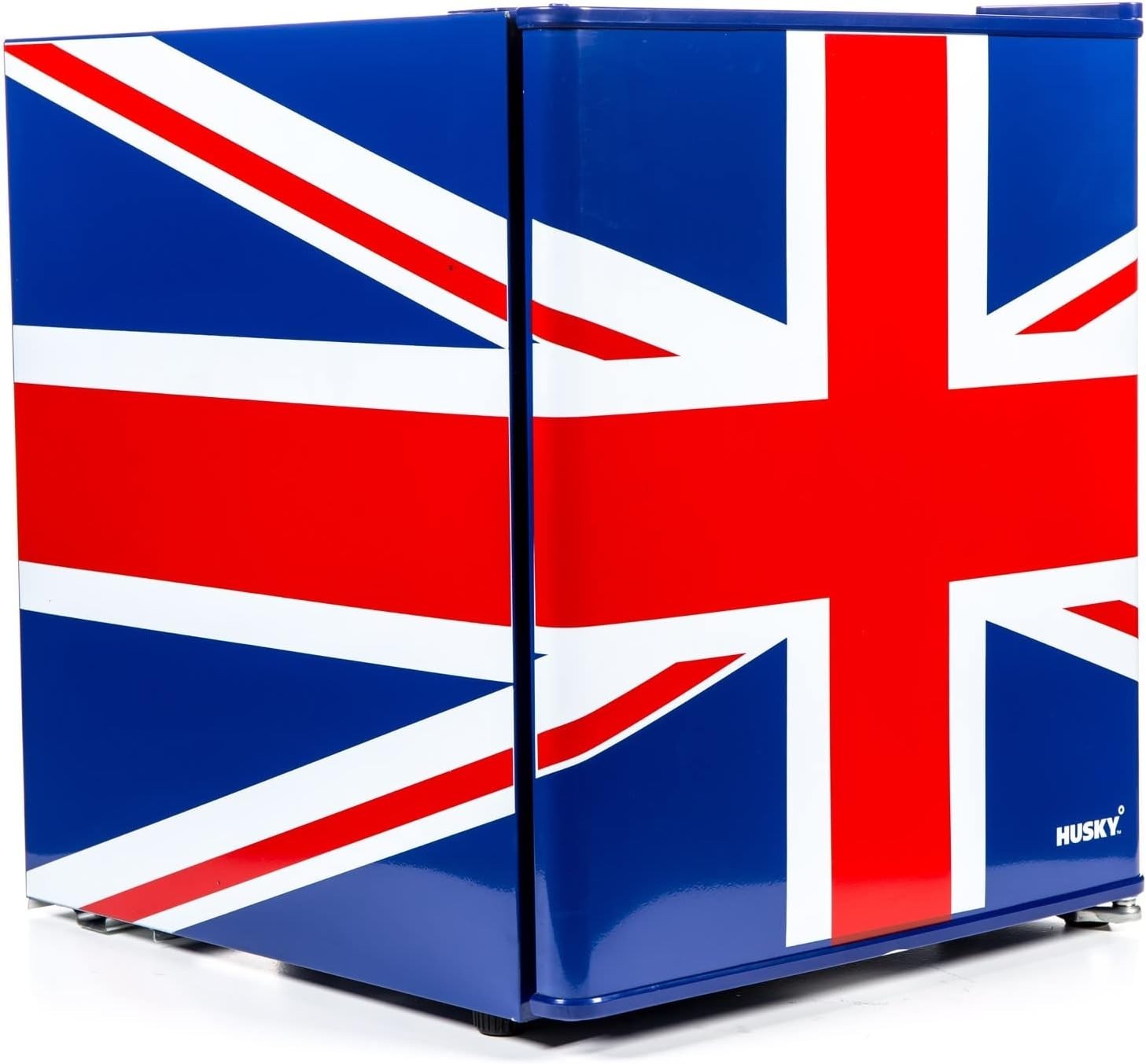 50L Multi-Colour Union Flag Mini Fridge Tabletop Cooler for Bedroom Office
