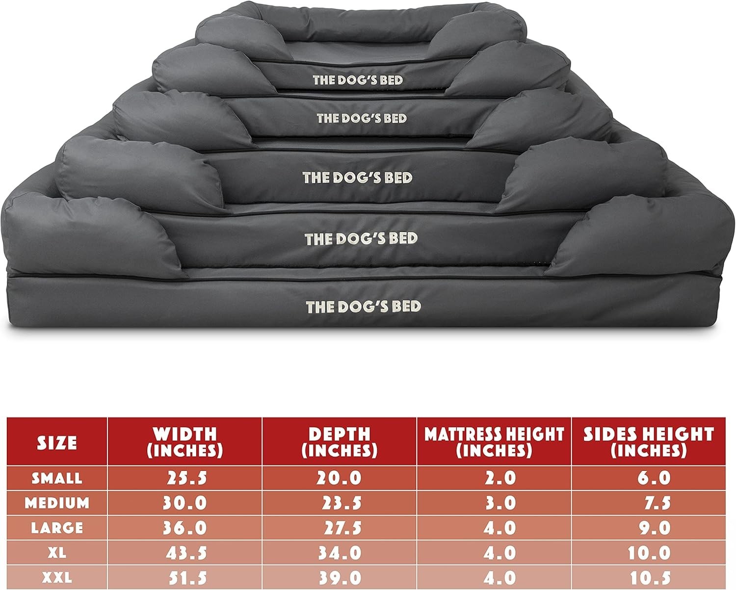 XXL Orthopedic Memory Foam Dog Bed Washable Bolster