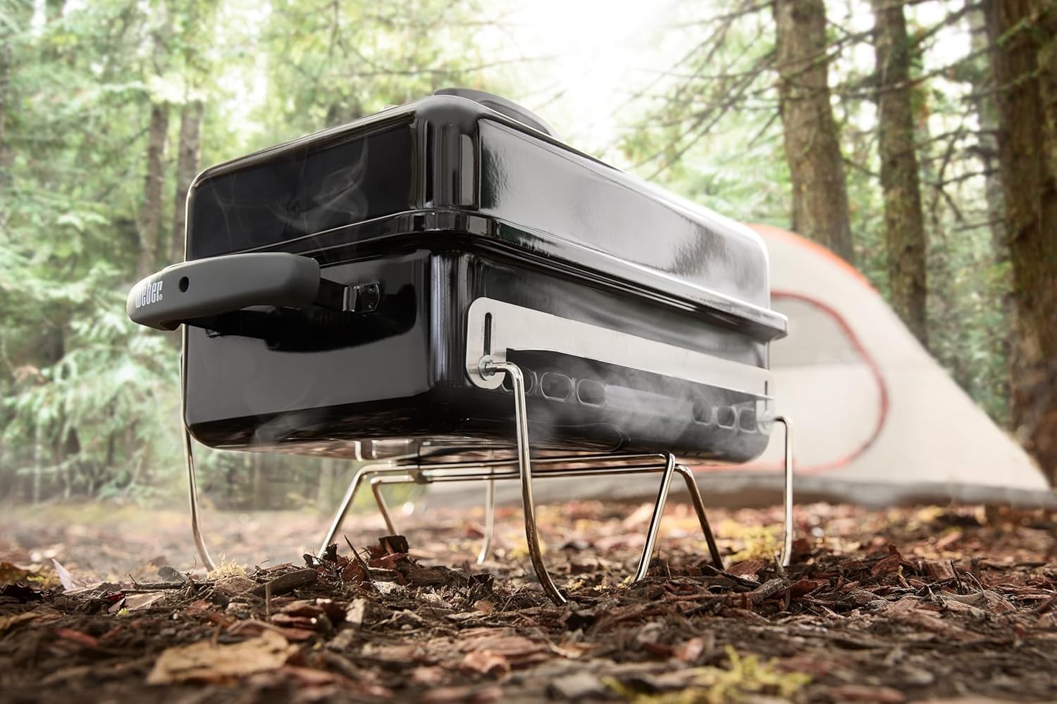 Portable Charcoal BBQ Grill Compact Tabletop Outdoor Camping Fire Pit Cooker
