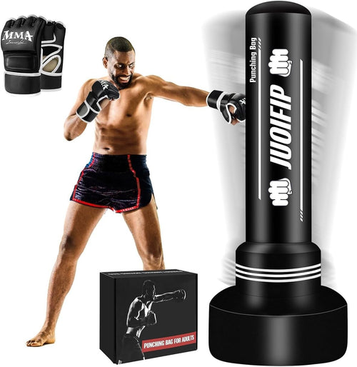 70in Inflatable Standing Punch Bag MMA Kickboxing Fitness Trainer
