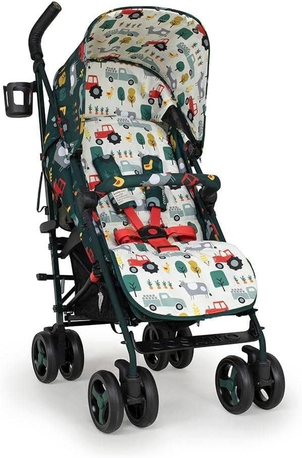 Lightweight Pushchair from Birth to 25kg, Umbrella Fold, Footmuff