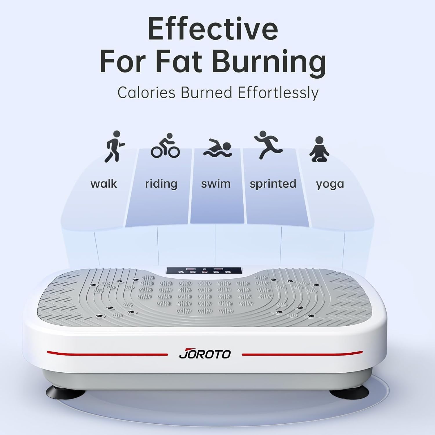 Vibration Plate Exercise Machine 99 Speeds 9 Programs 330LB Slim