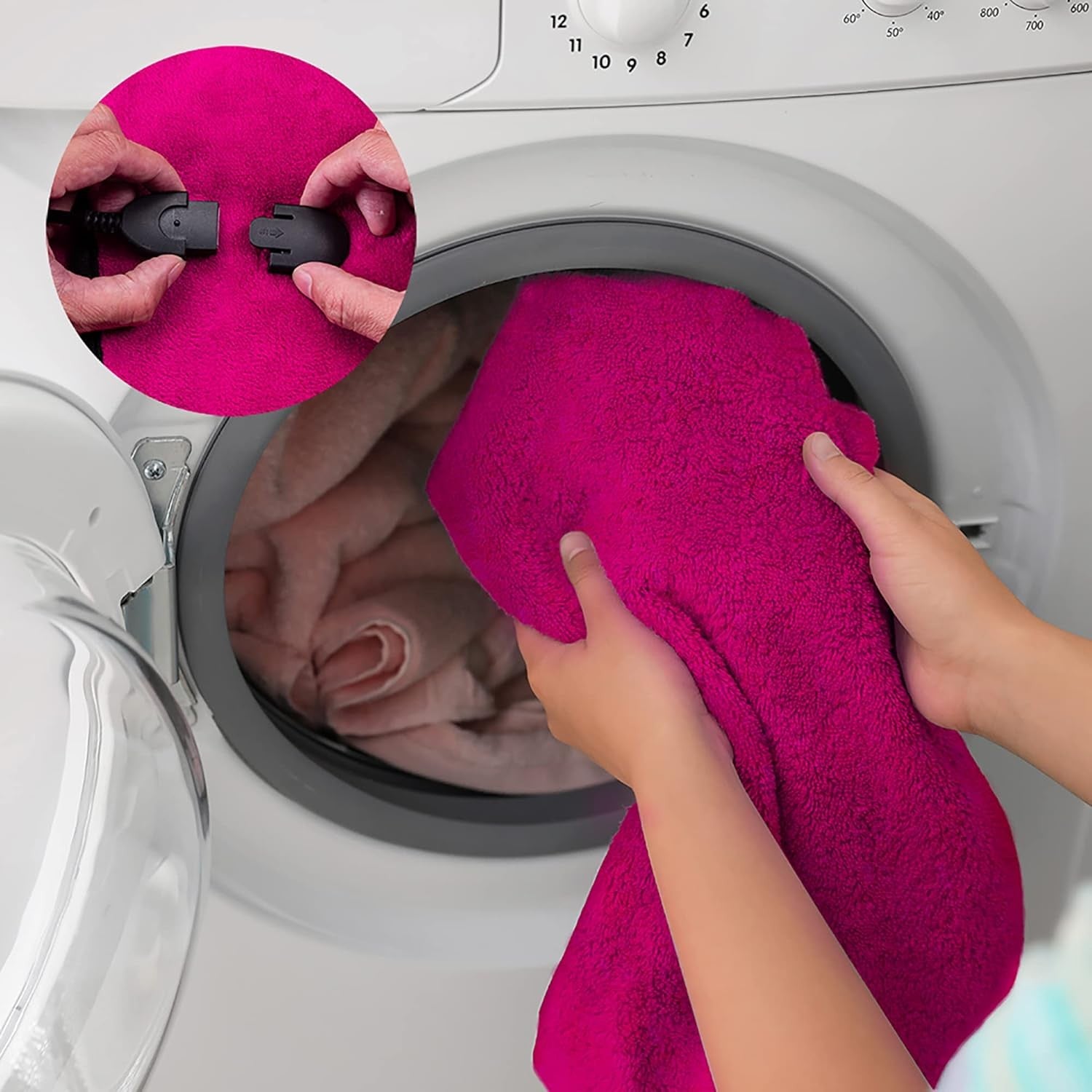 Electric Car Heated Blanket 12V 24V Plush Throw 3 Heat Auto Off Washable