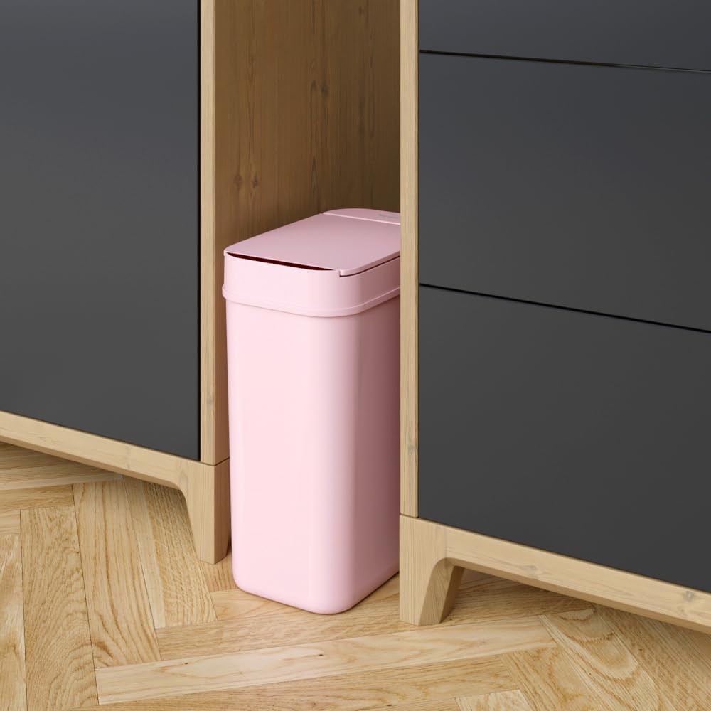 3 Gallon Touchless Sensor Trash Can Slim Bathroom Bin Pink