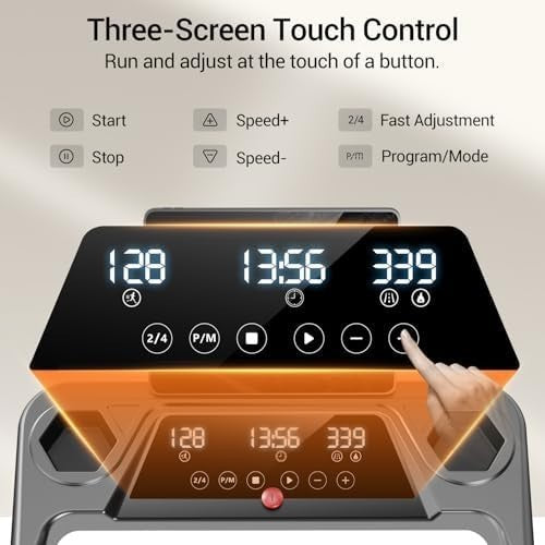 15% Incline 3-in-1 Foldable Treadmill 3HP Quiet Walking Pad 12KM/H Home Fitness