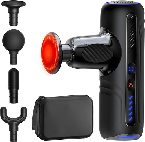 Mini Massage Gun with Heat Deep Tissue Muscle Relief 3200RPM Portable