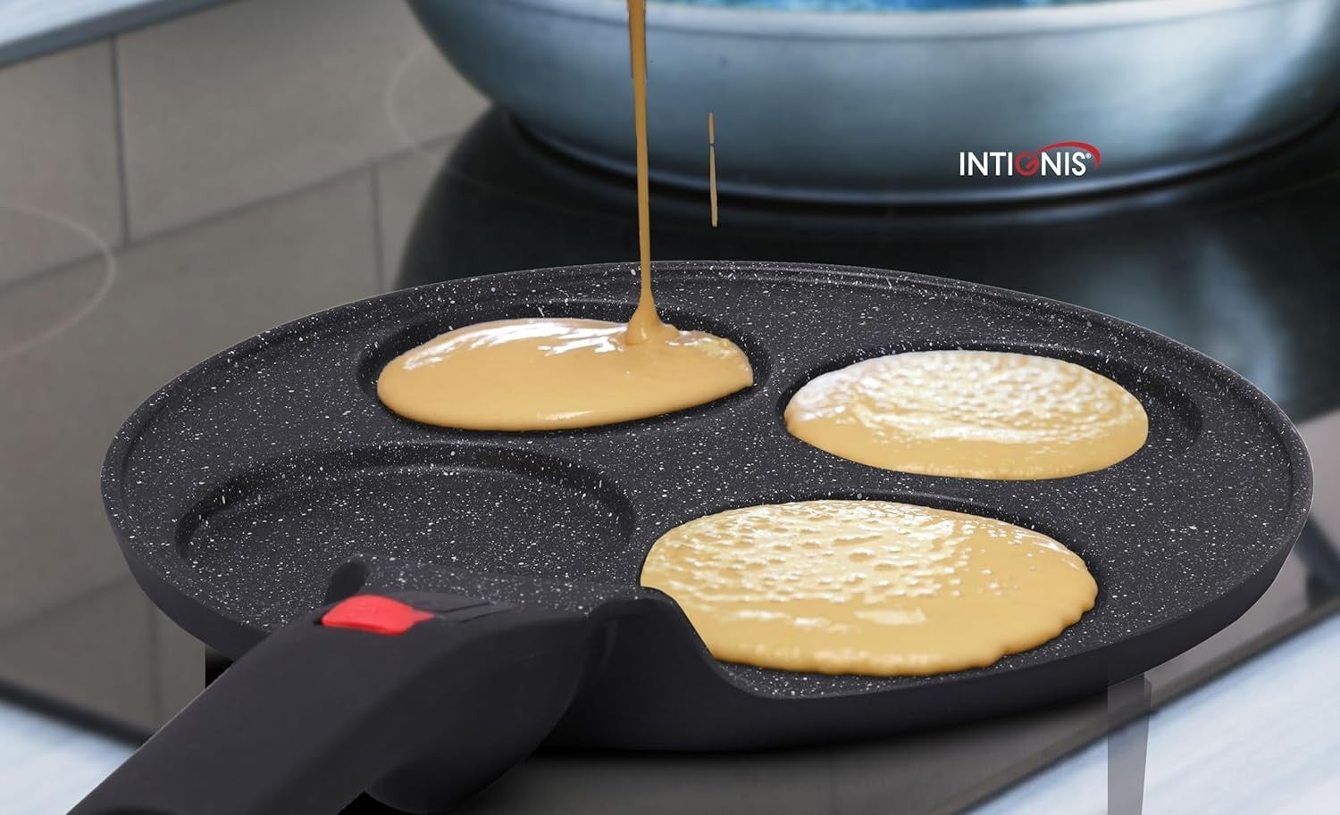 Non-Stick Mini Pancake Pan 26cm 4 & 7 Moulds | Uthappam | Crepe | Induction