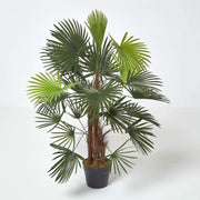 90cm Artificial Lady Palm Tree Rhapis Plant in Pot Indoor Home Office Decoration