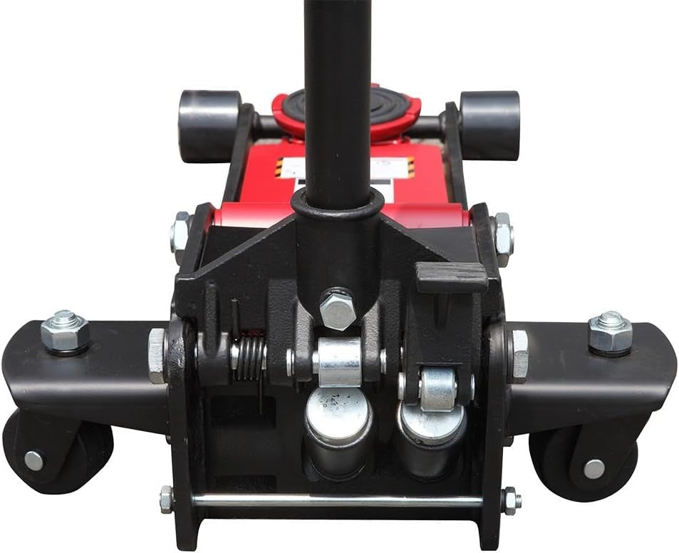 2 Ton Low Profile Trolley Jack 75–505mm Double Pump Fast Lift Heavy Duty Steel