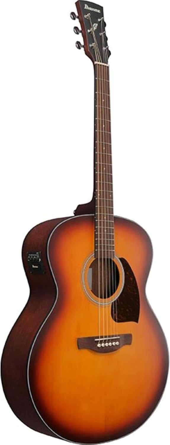 Jumbo Acoustic Guitar Sunburst Spruce Top Vintage Finish