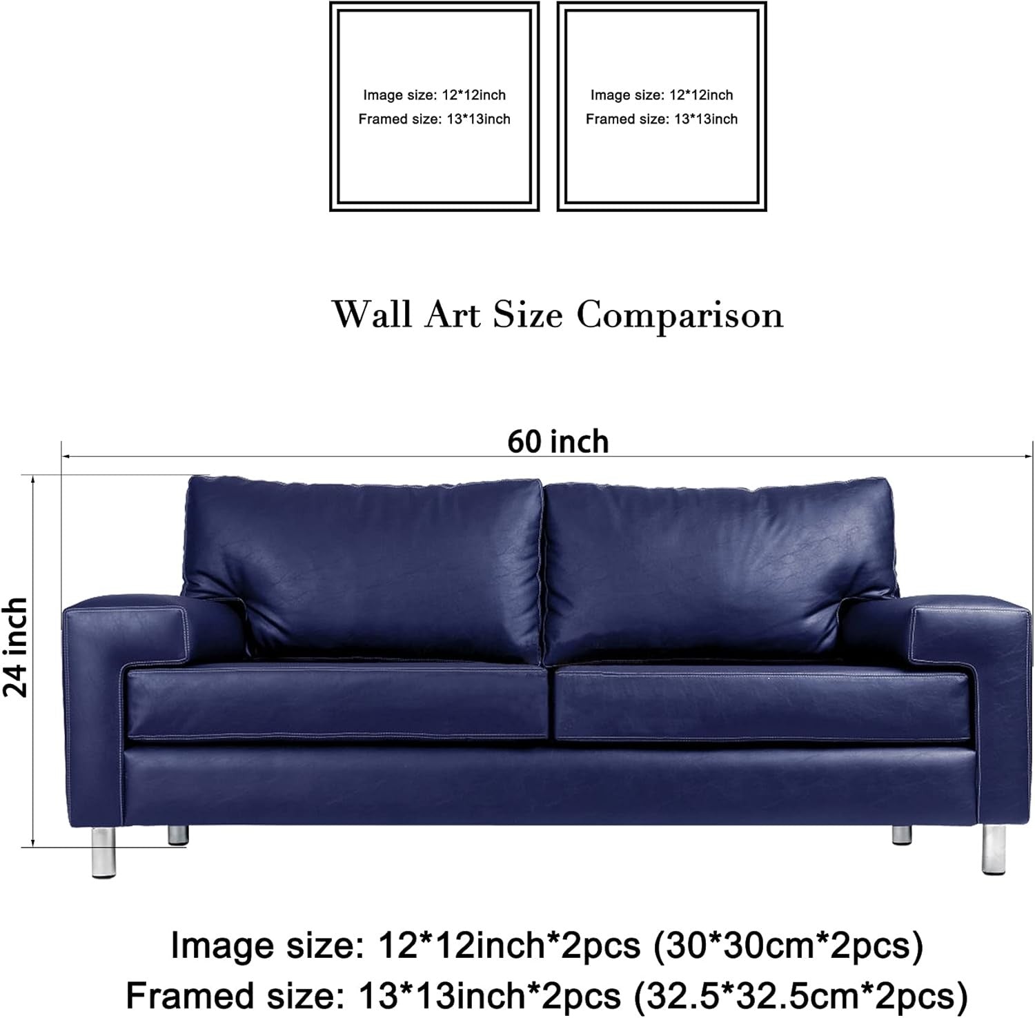 2‑Panel Abstract Floral Canvas Wall Art 12×12 in Each Modern Decor Wall Art
