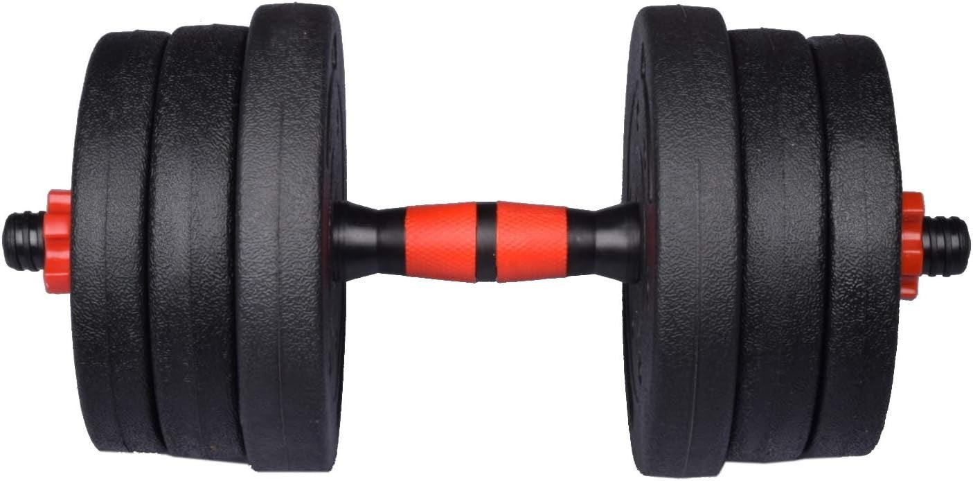 20kg Adjustable Free Weights Set Dumbbell to Barbell Home Gym Kit