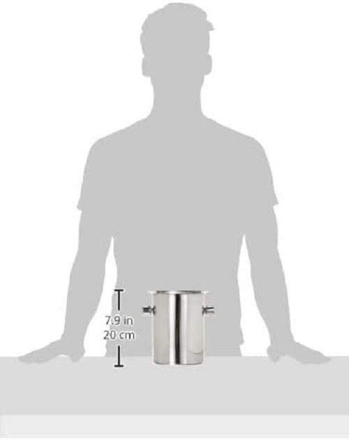 Stainless Steel Wine Cooler Ice Bucket Thermal Chiller No Ice Required 19cm