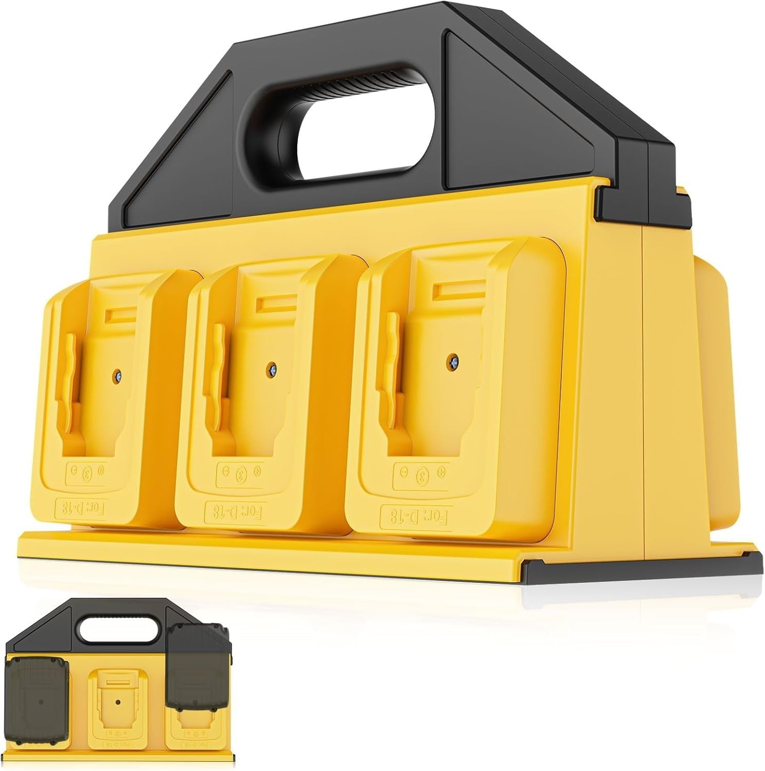 6 Slot Battery Carrying Holder Storage Rack Case for 18V 20V Tools