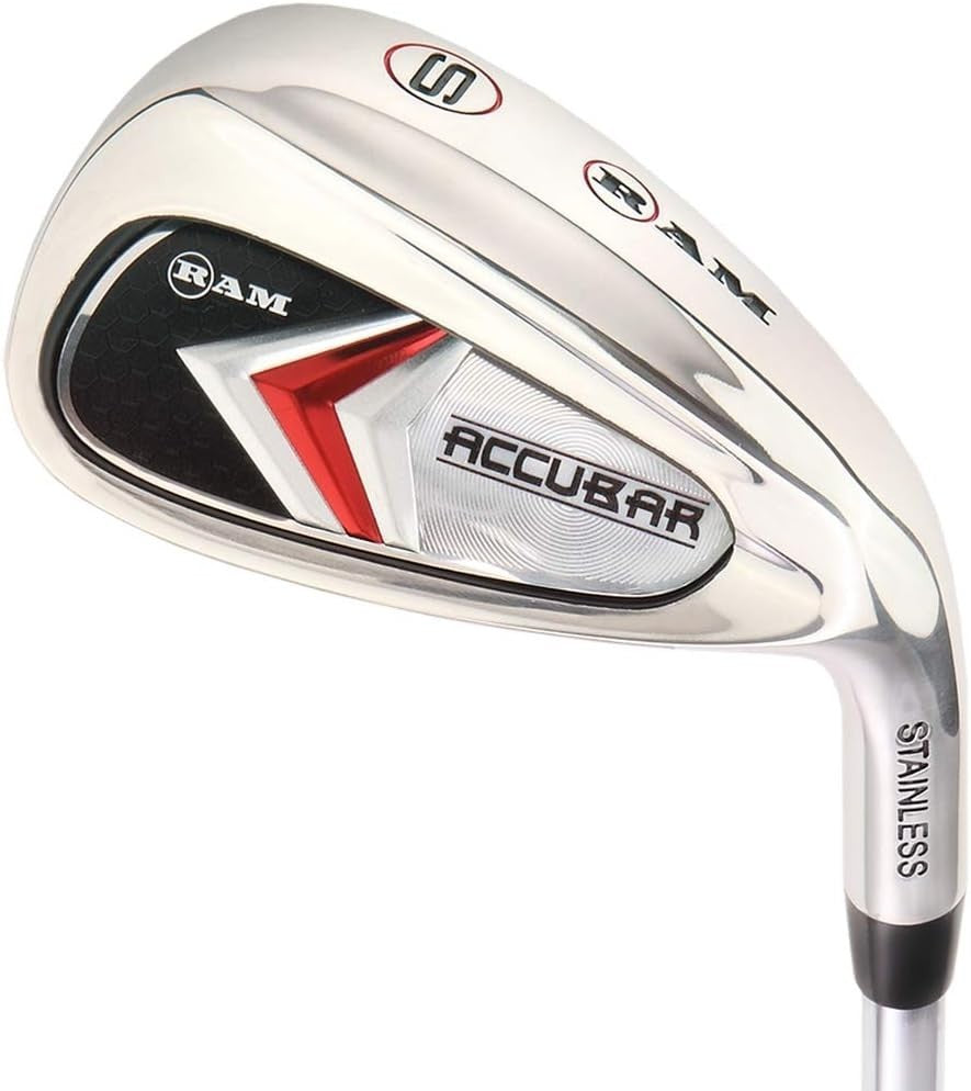 Mens Right Hand Golf Club Set 13pc Stiff Flex 1” Longer Driver Irons Bag