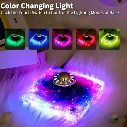 Magnetic Levitation UFO Lamp 360° Floating Desk Decor Color-Changing Night Light