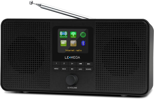 Internet Radio DAB+ FM Bluetooth WiFi Speaker Spotify Dual Alarm Portable