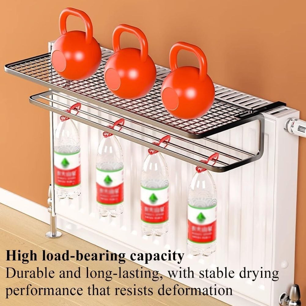 Double-Layer Radiator Clothes Drying Rack – Foldable Indoor Laundry Airer 35cm