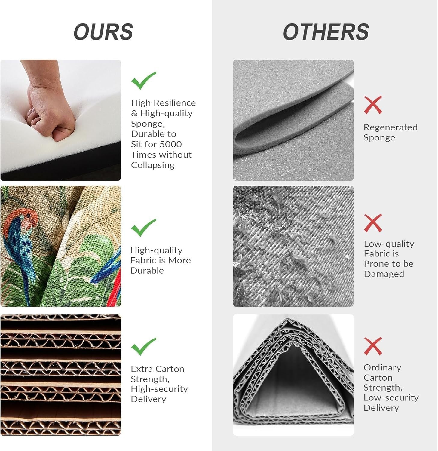 Set of 2 Green Upholstered Dining Chairs – Comfy Cushion & Gold Metal Legs