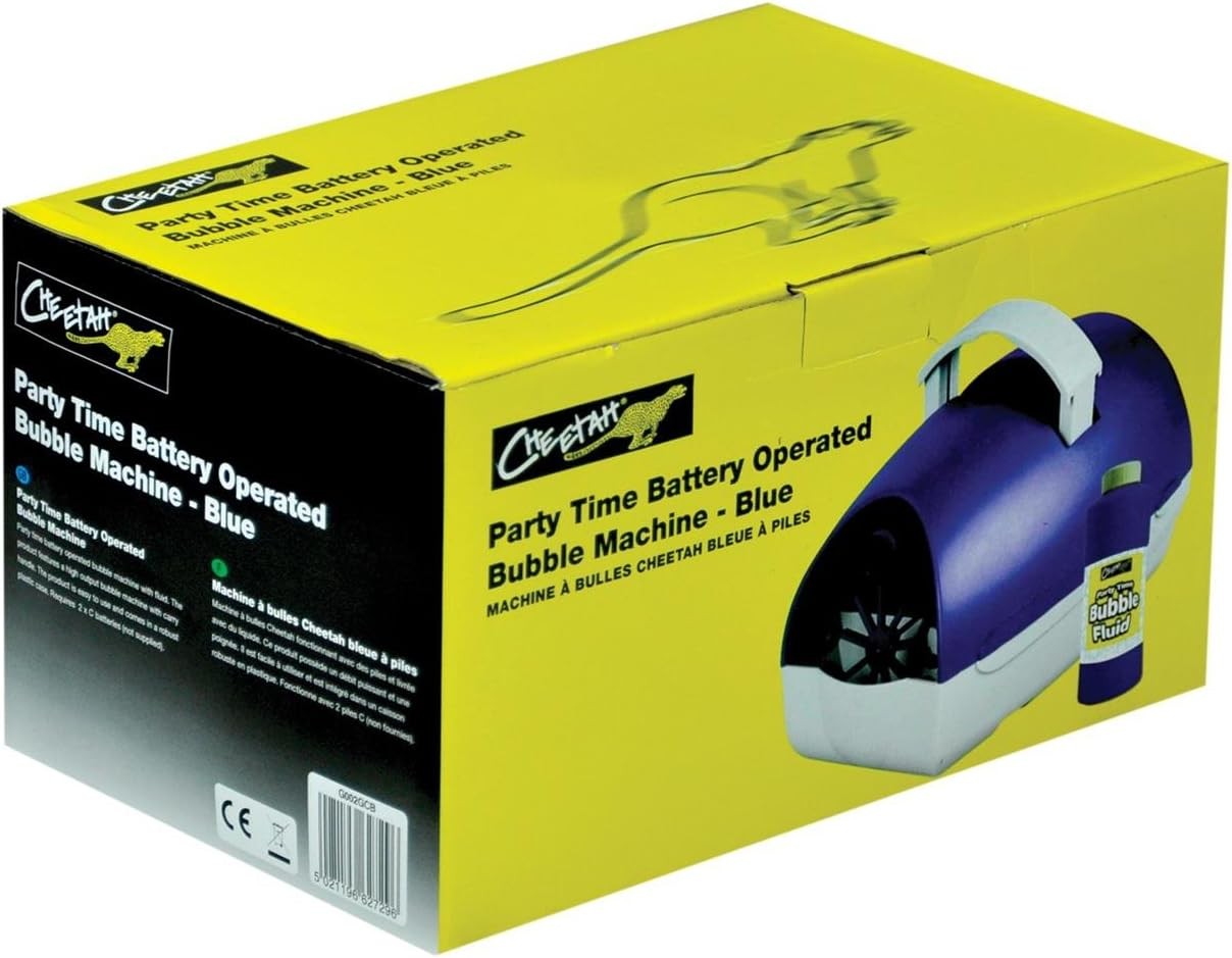 Battery Operated Bubble Machine Blue With Bubble Fluid
