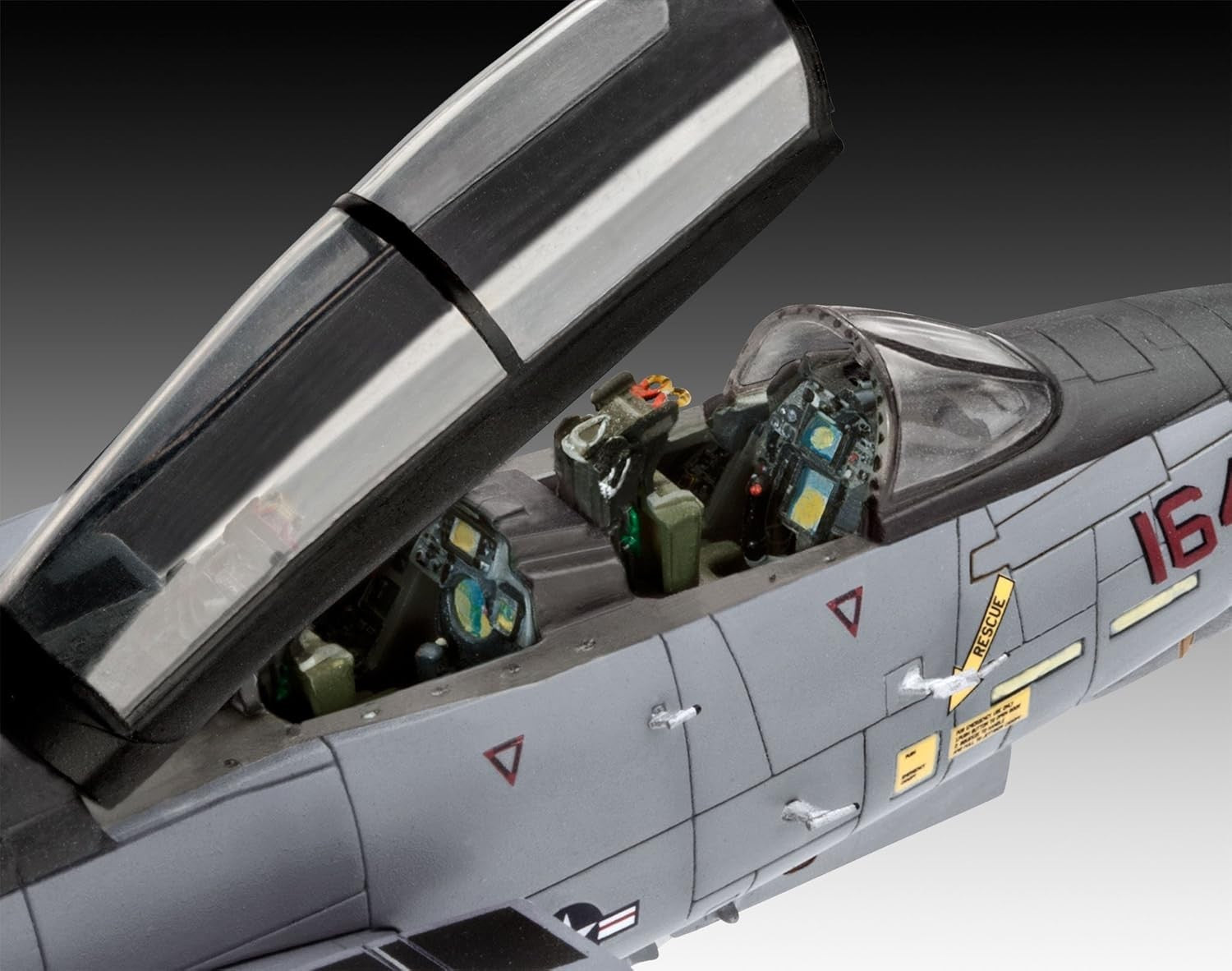 F-14D Super Tomcat 1:72 Jet Model Kit – 111 Parts Military Plane Replica