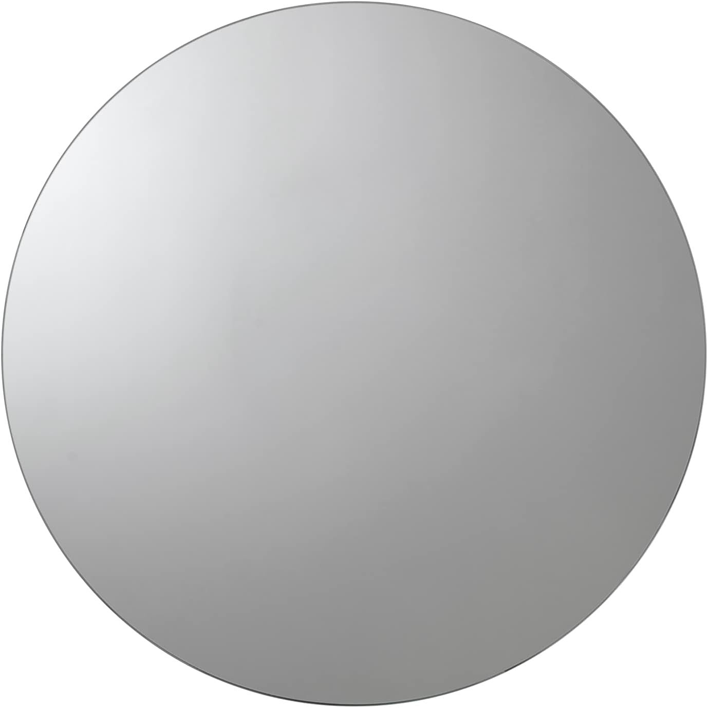Wall-Mounted Round Bathroom Mirror Cabinet 50cm Stainless Steel Storage