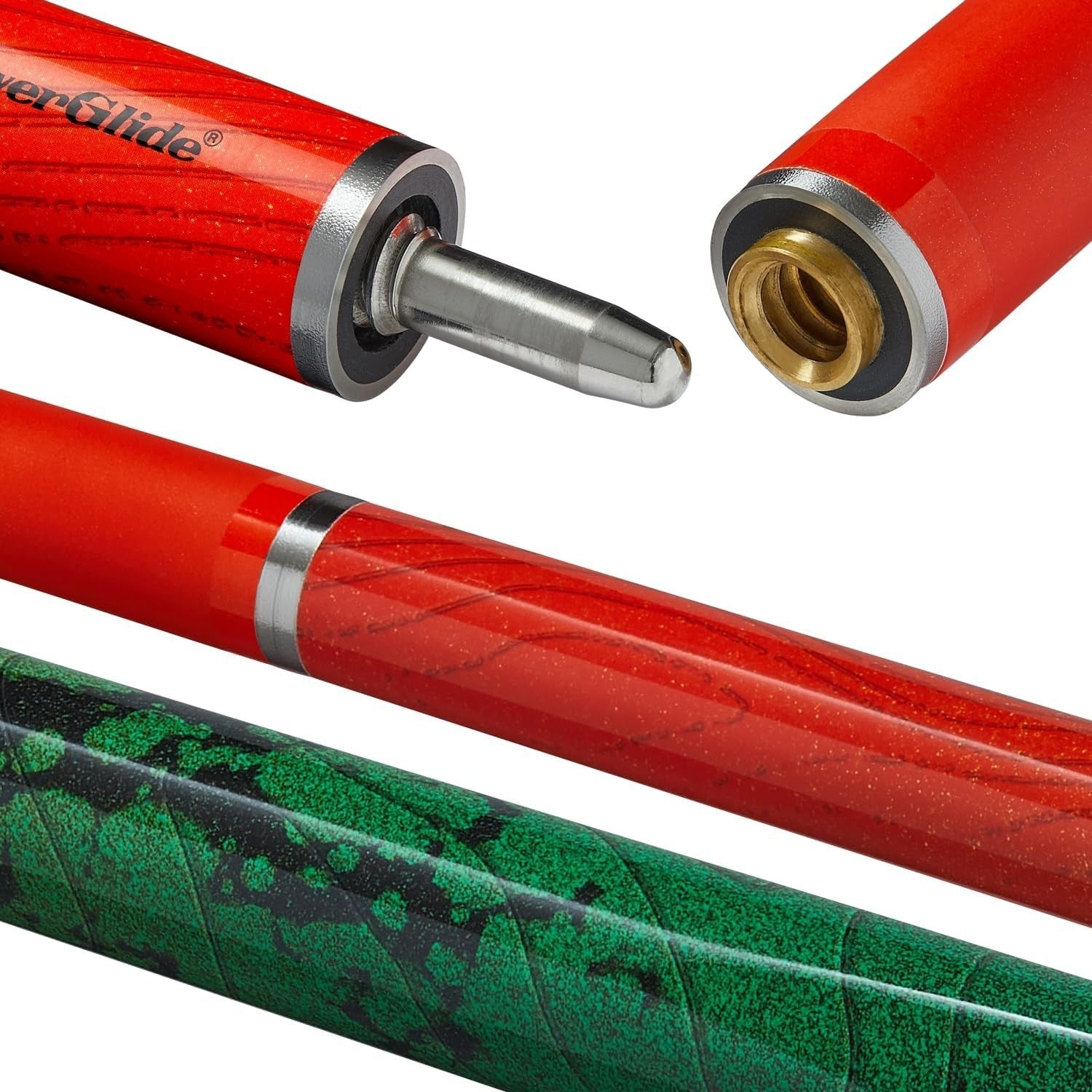 57" Carbon Fibre Snooker Pool Cue 2 Piece 10mm Tip 19oz Warp Proof