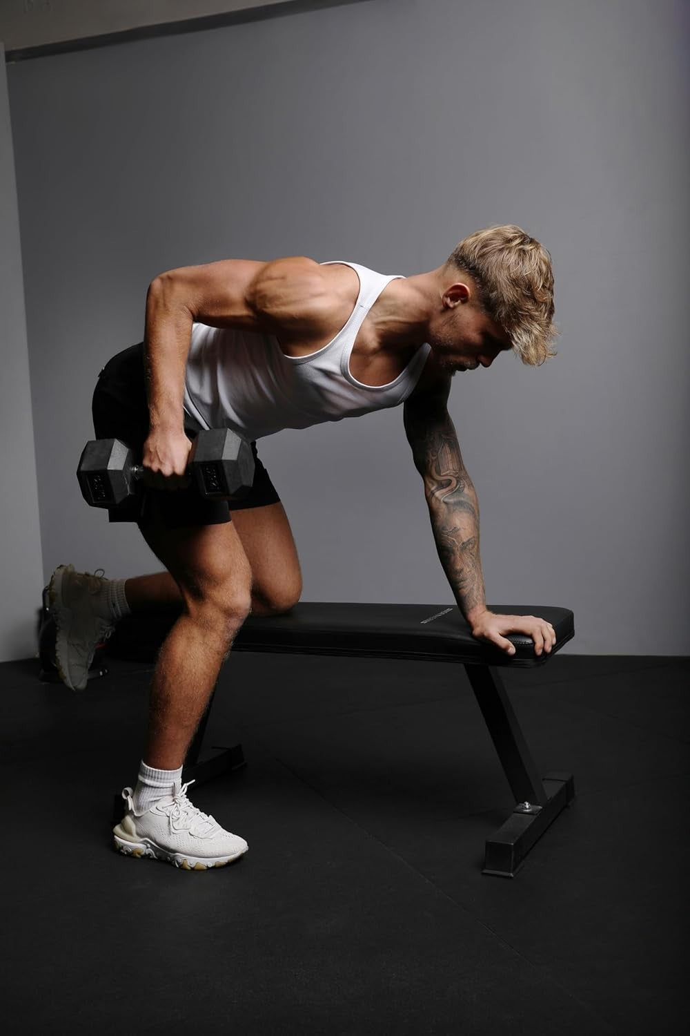 Heavy Duty Flat Weight Bench 300kg Strength Training Home Gym
