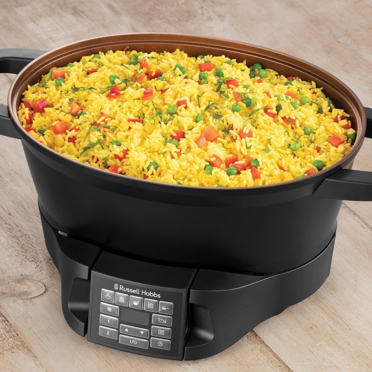 6.5L Electric Multicooker 8-in-1 Slow Cooker Steamer Sear Roast Boil Pot