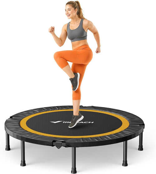 48” Quiet Foldable Exercise Trampoline Indoor Rebounder 330lb Capacity