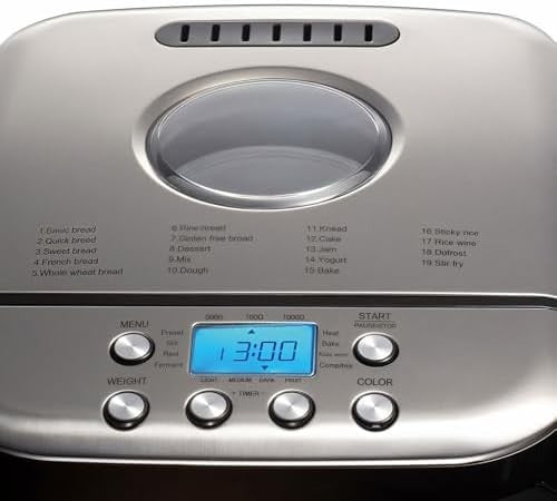 Compact Automatic Bread Maker Timer Yogurt Function Measuring Tools Home Baking