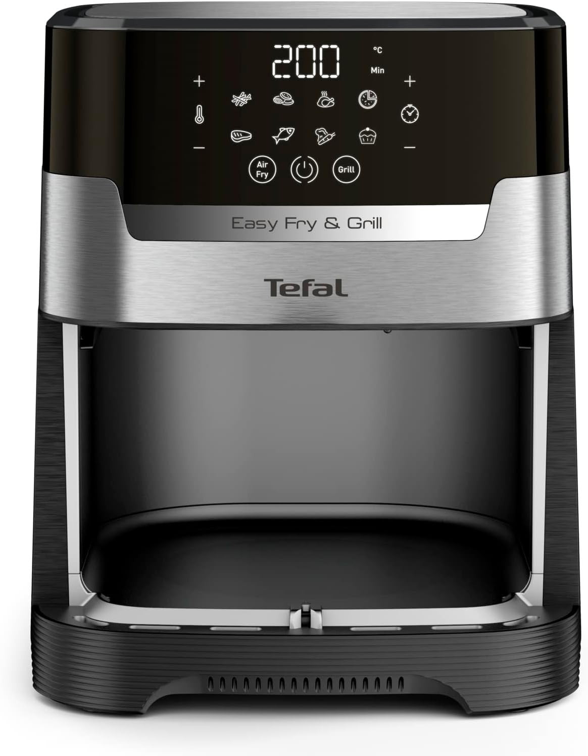 Air Fryer Grill 2-in-1 Digital 4.2L 1550W 8 Programs Dehydrate No Preheat