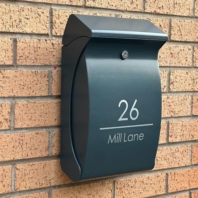 Lockable Wall Mounted Mailbox Outdoor Weatherproof Post Box – Secure & Stylish